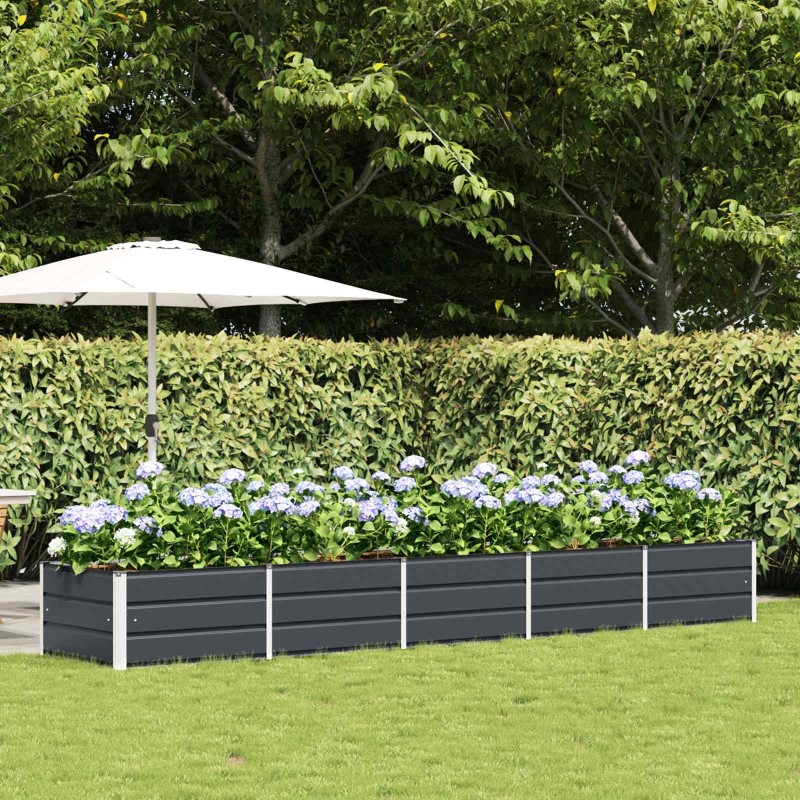 Jardinière Anthracite 400 x 80 x 45 cm Acier 512219512219