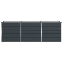 Jardinière Anthracite 240 x 80 x 75 cm Acier 512222512222