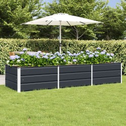 Jardinière Anthracite 240 x 80 x 45 cm Acier 512223512223