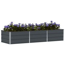 Jardinière Anthracite 240 x 80 x 45 cm Acier 512223512223