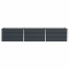 Jardinière Anthracite 240 x 80 x 45 cm Acier 512223512223