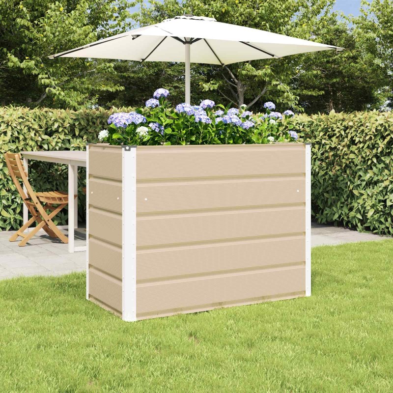 Jardinière Ivoire 100 x 50 x 75 cm Acier galvanisé 512230512230