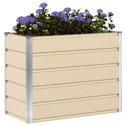 Jardinière Ivoire 100 x 50 x 75 cm Acier galvanisé 512230512230