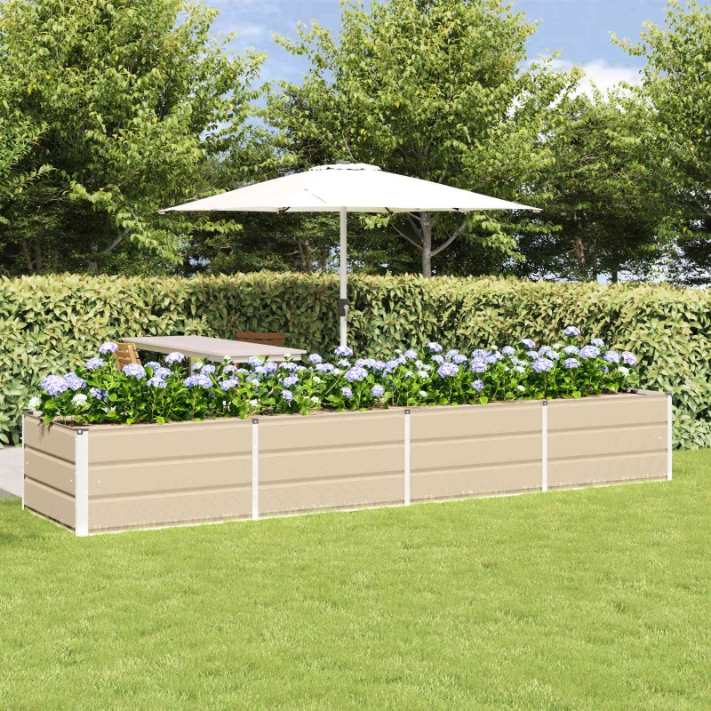 Jardinière Ivoire 320 x 80 x 45 cm Acier 512231512231