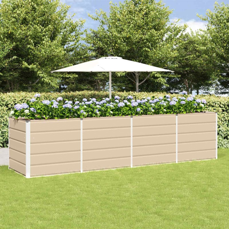Jardinière Ivoire 320 x 80 x 75 cm Acier 512232512232