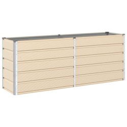 Jardinière Ivoire 195 x 50 x 75 cm Acier galvanisé 512234512234