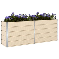 Jardinière Ivoire 195 x 50 x 75 cm Acier galvanisé 512234512234