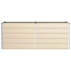 Jardinière Ivoire 195 x 50 x 75 cm Acier galvanisé 512234512234