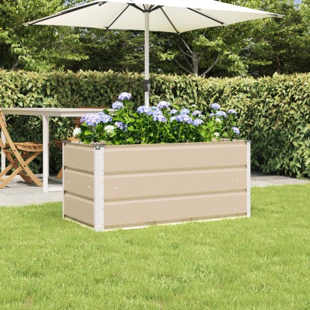 Jardinière Ivoire 100 x 50 x 45 cm Acier galvanisé 512236512236