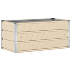 Jardinière Ivoire 100 x 50 x 45 cm Acier galvanisé 512236512236