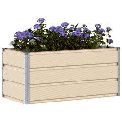 Jardinière Ivoire 100 x 50 x 45 cm Acier galvanisé 512236512236