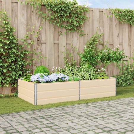 Jardinière Ivoire 195 x 100 x 45 cm Acier galvanisé 512238512238