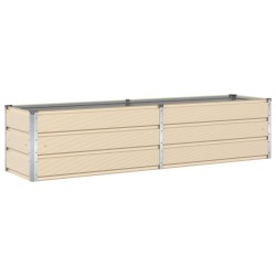 Jardinière Ivoire 195 x 50 x 45 cm Acier galvanisé 512239512239