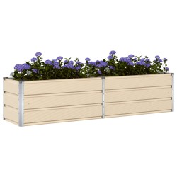 Jardinière Ivoire 195 x 50 x 45 cm Acier galvanisé 512239512239