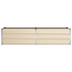 Jardinière Ivoire 195 x 50 x 45 cm Acier galvanisé 512239512239