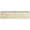 Jardinière Ivoire 195 x 50 x 45 cm Acier galvanisé 512239512239