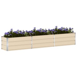 Jardinière Ivoire 290 x 50 x 45 cm Acier galvanisé 512240512240