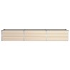 Jardinière Ivoire 290 x 50 x 45 cm Acier galvanisé 512240512240