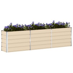 Jardinière Ivoire 290 x 90 x 75 cm Acier galvanisé 512242512242
