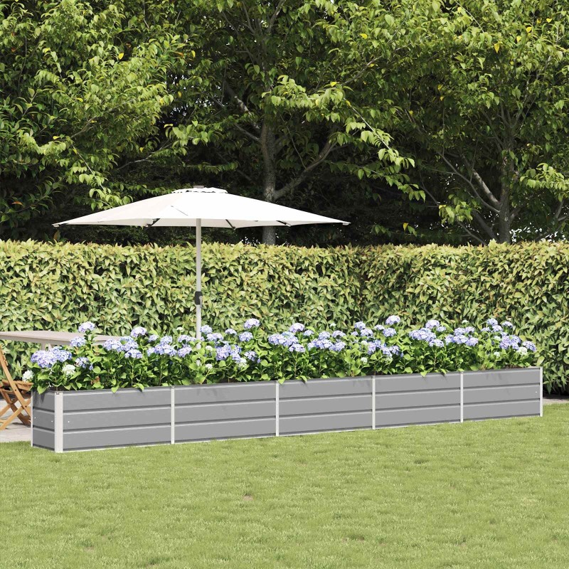 Jardinière Gris clair 480 x 50 x 45 cm Acier galvanisé 512243512243