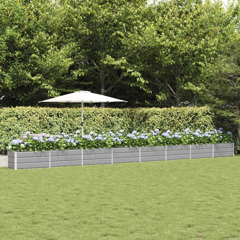 Jardinière Gris clair 770 x 50 x 45 cm Acier galvanisé 512245512245