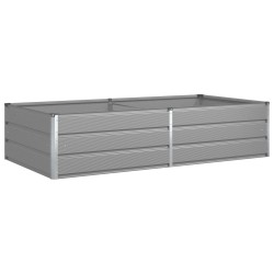 Jardinière Gris clair 195 x 100 x 45 cm Acier galvanisé 512246512246