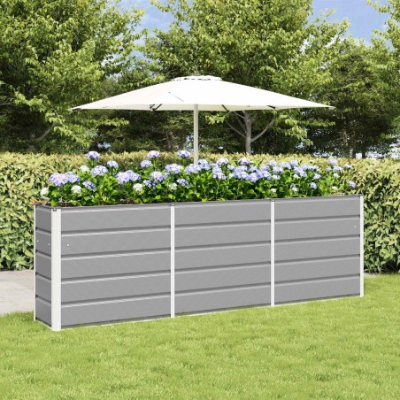 Jardinière Gris clair 240 x 40 x 75 cm Acier 512247512247