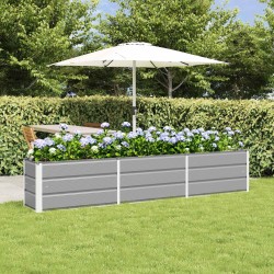 Jardinière Gris clair 240 x 40 x 45 cm Acier 512248512248