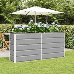 Jardinière Gris clair 160 x 40 x 75 cm Acier 512253512253