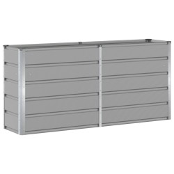 Jardinière Gris clair 160 x 40 x 75 cm Acier 512253512253