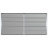 Jardinière Gris clair 160 x 40 x 75 cm Acier 512253512253