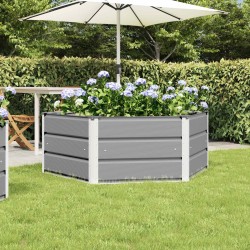 Jardinière Gris clair 129 x 129 x 45 cm Acier 512254512254