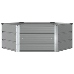 Jardinière Gris clair 129 x 129 x 45 cm Acier 512254512254