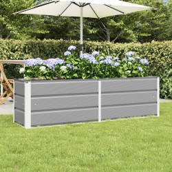Jardinière Gris clair 160 x 40 x 45 cm Acier 512255512255