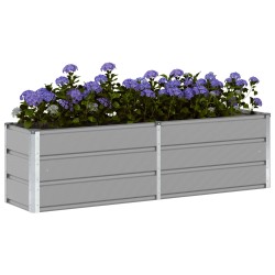 Jardinière Gris clair 160 x 40 x 45 cm Acier 512255512255
