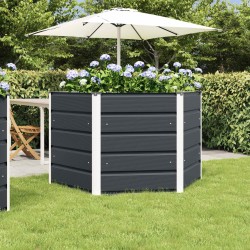 Jardinière Anthracite 129 x 129 x 75 cm Acier 512256512256