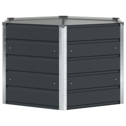 Jardinière Anthracite 129 x 129 x 75 cm Acier 512256512256