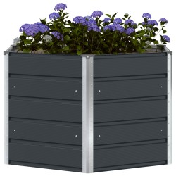 Jardinière Anthracite 129 x 129 x 75 cm Acier 512256512256