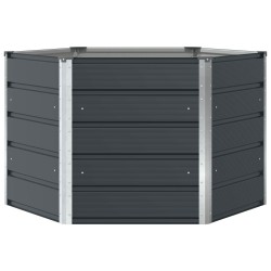 Jardinière Anthracite 129 x 129 x 75 cm Acier 512256512256