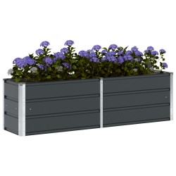 Jardinière Anthracite 160 x 40 x 45 cm Acier 512257512257