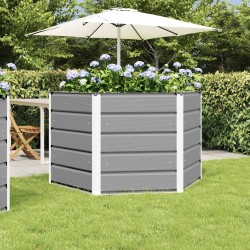 Jardinière Gris clair 129 x 129 x 75 cm Acier 512268512268