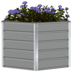 Jardinière Gris clair 129 x 129 x 75 cm Acier 512268512268