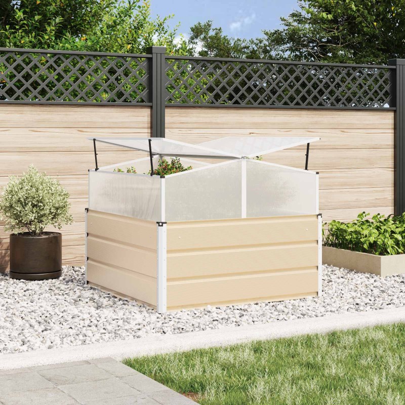Jardinière Ivoire 100 x 100 x 77 cm Acier galvanisé 512273512273