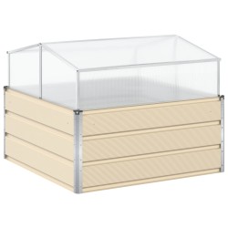 Jardinière Ivoire 100 x 100 x 77 cm Acier galvanisé 512273512273