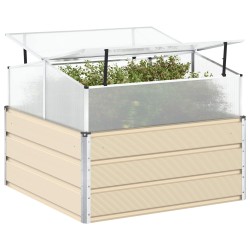 Jardinière Ivoire 100 x 100 x 77 cm Acier galvanisé 512273512273