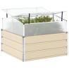 Jardinière Ivoire 100 x 100 x 77 cm Acier galvanisé 512273512273