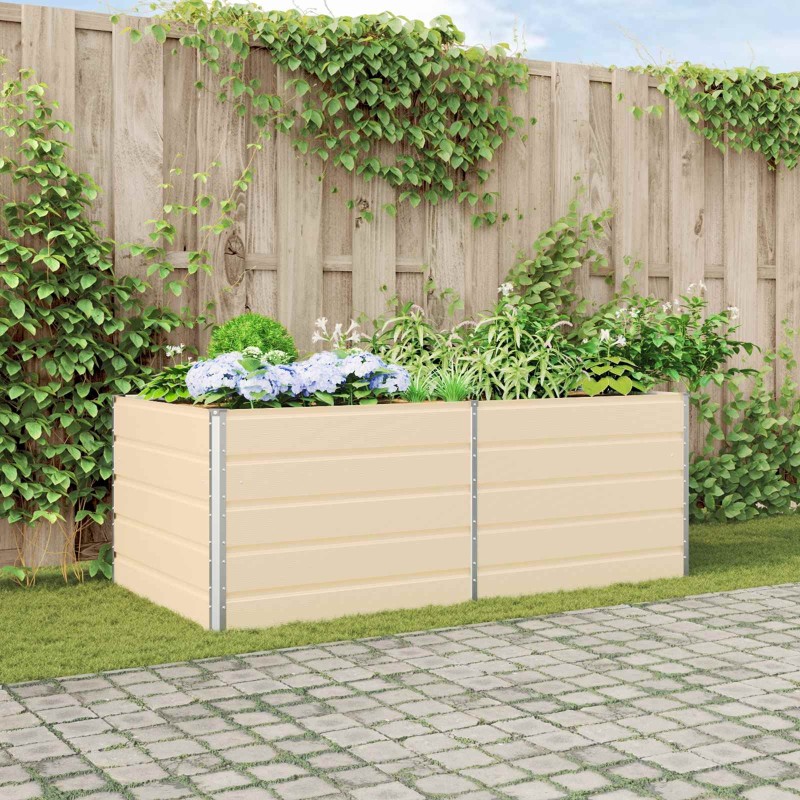 Jardinière Ivoire 195 x 100 x 75 cm Acier galvanisé 512275512275