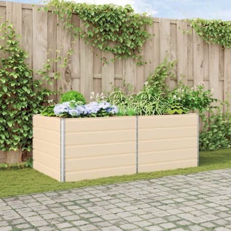 Jardinière Ivoire 195 x 100 x 75 cm Acier galvanisé 512275512275