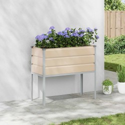 Jardinière Ivoire 100 x 45 x 90 cm Acier galvanisé 512276512276