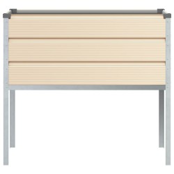 Jardinière Ivoire 100 x 45 x 90 cm Acier galvanisé 512276512276